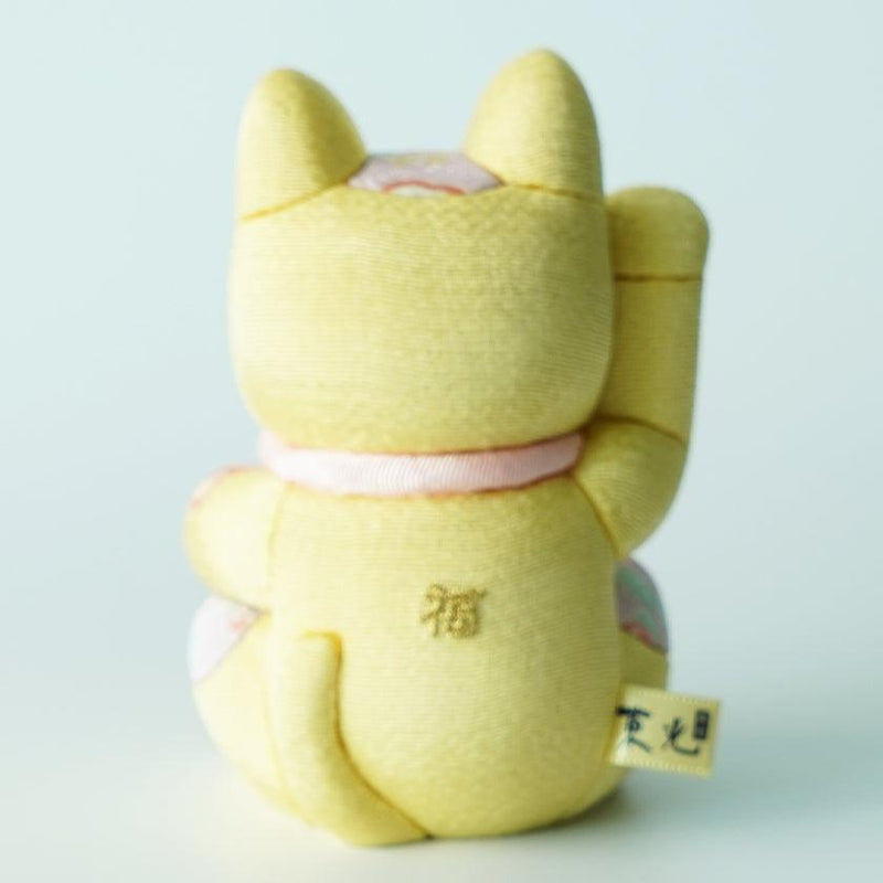 [Beckoning（Lucky）CAT] Maneki Neko Feng Shui DX黃色（M）|江戶藝術娃娃