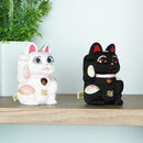 [BECKONING (LUCKY) CAT] MANEKI NEKO FENG SHUI DX BLACK (M) | EDO ART DOLLS | KAKINUMA DOLLS