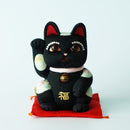 [BECKONING (LUCKY) CAT] MANEKI NEKO FENG SHUI DX BLACK (M) | EDO ART DOLLS | KAKINUMA DOLLS