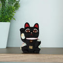 [BECKONING (LUCKY) CAT] MANEKI NEKO FENG SHUI DX BLACK (M) | EDO ART DOLLS | KAKINUMA DOLLS