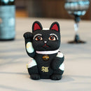 [BECKONING (LUCKY) CAT] MANEKI NEKO FENG SHUI DX BLACK (M) | EDO ART DOLLS | KAKINUMA DOLLS
