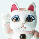 [BECKONING (LUCKY) CAT] MANEKI NEKO FENG SHUI DX WHITE (M) | EDO ART DOLLS | KAKINUMA DOLLS