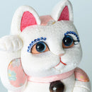 [BECKONING (LUCKY) CAT] MANEKI NEKO FENG SHUI DX WHITE (M) | EDO ART DOLLS | KAKINUMA DOLLS