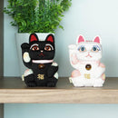 [BECKONING (LUCKY) CAT] MANEKI NEKO FENG SHUI DX WHITE (M) | EDO ART DOLLS | KAKINUMA DOLLS