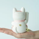 [BECKONING (LUCKY) CAT] MANEKI NEKO FENG SHUI DX WHITE (M) | EDO ART DOLLS | KAKINUMA DOLLS