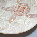 [LARGE PLATE (PLATTER)] PLATE (HANA CLOISONNE) BEIGE & BLACK 2-PIECE SET | NISHIJIN TEXTILES | RE:NISTA