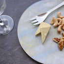 [LARGE PLATE] PLATE SHIPPO PATTERN BEIGE & WHITE 2-PIECE SET | NISHIJIN TEXTILES | RE:NISTA