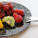 [LARGE PLATE] PLATE SHIPPO PATTERN  WHITE & BLACK 2-PIECE SET | NISHIJIN TEXTILES | RE:NISTA