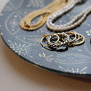 [LARGE PLATE] PLATE SHIPPO PATTERN  WHITE & BLACK 2-PIECE SET | NISHIJIN TEXTILES | RE:NISTA