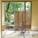 [FOLDING SCREEN (ROOM DIVIDER)] AKITA CEDAR LATTICEWORK 4-FOLD FOLDING SCREEN  | WOODWORKING