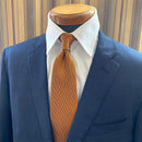 [TIE] ORIGINAL LOGO RICH GOLDEN BROWN | JAPANESE SILK | SHAKUNONE (WITH GIFT PAPER BAG)
