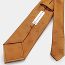 [TIE] ORIGINAL LOGO RICH GOLDEN BROWN | JAPANESE SILK | SHAKUNONE (WITH GIFT PAPER BAG)