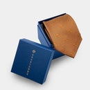 [TIE] ORIGINAL LOGO RICH GOLDEN BROWN | JAPANESE SILK | SHAKUNONE (WITH GIFT PAPER BAG)