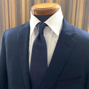 [TIE] ORIGINAL LOGO DEEP BLUE AZURE | JAPANESE SILK | SHAKUNONE (WITH GIFT PAPER BAG)