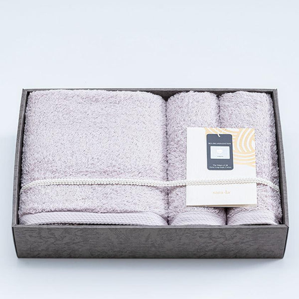 [毛巾]“ Rei”浴巾和2個面巾套裝| imabari毛巾