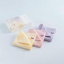 [TOWELS] "SAKI" 3 GAUZE PILE HANDKERCHIEF GIFTBOX (PINK・YELLOW・PURPLE) | IMABARI TOWELS