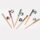 [CHOPSTICKS] KUTANI SEAL FLOWER UME PLUM (22.5cm) CHOPSTICK REST & GIFT BOX SET | MATSUKAN | WAKASA LACQUERED CHOPSTICKS