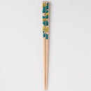 [CHOPSTICKS] KUTANI SEAL FLOWER MATSU PINE TREE (22.5cm) CHOPSTICK REST & GIFT BOX SET | MATSUKAN | WAKASA LACQUERED CHOPSTICKS