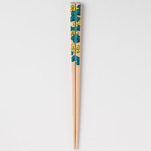 [筷子] Kutani海豹花松樹松樹（22.5cm）筷子休息和禮品盒套裝|松山|瓦卡薩漆器