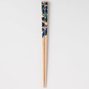 [CHOPSTICKS] KUTANI SEAL FLOWER TAKE BAMBOO (22.5cm) CHOPSTICK REST & GIFT BOX SET | MATSUKAN | WAKASA LACQUERED CHOPSTICKS