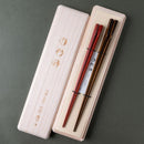 [CHOPSTICKS] PAIR OF HEXAGONAL BAMBOO CHOPSTICKS | WAKASA LACQUERED CHOPSTICKS
