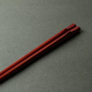 [CHOPSTICKS] HEXAGONAL BAMBOO CHOPSTICKS  (RED) | WAKASA LACQUERED CHOPSTICKS