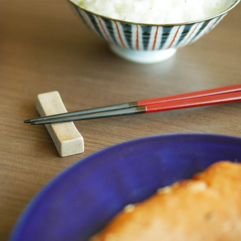 [Chopsticks]將Kokutan Pentagon與筷子休息（21.5，23.0cm）| Wakasa Lacquerware