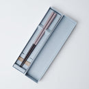 [CHOPSTICKS] WENGE OCTAGON HASHIKURA SEASON01 PINK (WITH CHOPSTICK REST) | WAKASA LACQUERED CHOPSTICKS | MATSUKAN