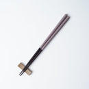 [CHOPSTICKS] WENGE OCTAGON HASHIKURA SEASON01 PINK (WITH CHOPSTICK REST) | WAKASA LACQUERED CHOPSTICKS | MATSUKAN