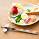 [CHOPSTICKS] WENGE OCTAGON HASHIKURA SEASON01 PALE PINK (WITH CHOPSTICK REST) | WAKASA LACQUERED CHOPSTICKS | MATSUKAN