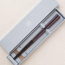 [CHOPSTICKS] WENGE OCTAGON HASHIKURA SEASON01 PURPLE (WITH CHOPSTICK REST) | WAKASA LACQUERED CHOPSTICKS | MATSUKAN