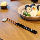 [CHOPSTICKS] SHELLED SHIORI PAIR WITH CHOPSTICK RESTS | WAKASA LACQUERED CHOPSTICKS | MATSUKAN