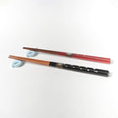 [CHOPSTICKS] SHELLED SHIORI PAIR WITH CHOPSTICK RESTS | WAKASA LACQUERED CHOPSTICKS | MATSUKAN