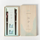 [CHOPSTICKS] RADEN CHECKERED PAIR WITH CHOPSTICK RESTS | WAKASA LACQUERED CHOPSTICKS | MATSUKAN