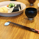 [CHOPSTICKS] RADEN CHECKERED PAIR WITH CHOPSTICK RESTS | WAKASA LACQUERED CHOPSTICKS | MATSUKAN