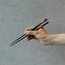 [CHOPSTICKS] RADEN CHECKERED PAIR WITH CHOPSTICK RESTS | WAKASA LACQUERED CHOPSTICKS | MATSUKAN