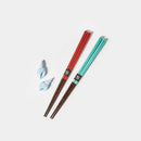 [CHOPSTICKS] SPARKLING WAVE PAIR WITH CHOPSTICK RESTS | WAKASA LACQUERED CHOPSTICKS | MATSUKAN