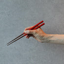 [CHOPSTICKS] SPARKLING WAVE PAIR WITH CHOPSTICK RESTS | WAKASA LACQUERED CHOPSTICKS | MATSUKAN