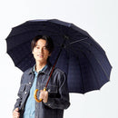 [UMBRELLA] GENTLEMEN'S CHESS LONG CARBON (NAVY) | TOKYO UMBRELLA | MAEHARA KOEI SHOTEN
