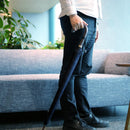 [UMBRELLA] GENTLEMEN'S CHESS LONG CARBON (NAVY) | TOKYO UMBRELLA | MAEHARA KOEI SHOTEN