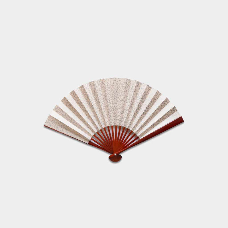 [HAND FAN] WOMAN'S ICE-BREAKING ORANGE LACQUER | UNKINDO FUKATSU HAND FAN | EDO FOLDING FANS