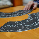 [HAND FAN] UNKINDO FUKATSU WOMEN'S SUMINAGASHI HONSUSU-TAKE | EDO FOLDING FANS