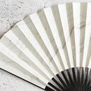 [HAND FAN] WOMEN'S SUMINAGASHI KURONURI | UNKINDO FUKATSU | EDO FOLDING FANS
