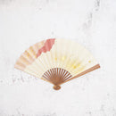 [HAND FAN] UNKINDO FUKATSU WOMEN'S HAKU PINK HONSUSU-TAKE | EDO FOLDING FANS