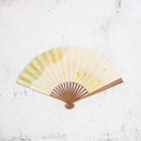 [HAND FAN] UNKINDO FUKATSU WOMEN'S HAKU GREEN HONSUSU-TAKE | EDO FOLDING FANS