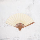 [HAND FAN] UNKINDO FUKATSU WOMEN'S HAKU GREEN HONSUSU-TAKE | EDO FOLDING FANS