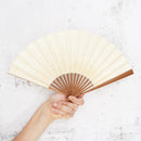 [HAND FAN] UNKINDO FUKATSU WOMEN'S HAKU GREEN HONSUSU-TAKE | EDO FOLDING FANS
