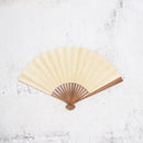 [HAND FAN] UNKINDO FUKATSU WOMEN'S HAKU ORANGE-GREEN HONSUSU-TAKE | EDO FOLDING FANS
