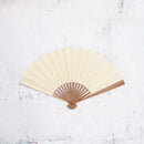 [HAND FAN] UNKINDO FUKATSU WOMEN'S HAKU GOLD-ORANGE HONSUSU-TAKE | EDO FOLDING FANS