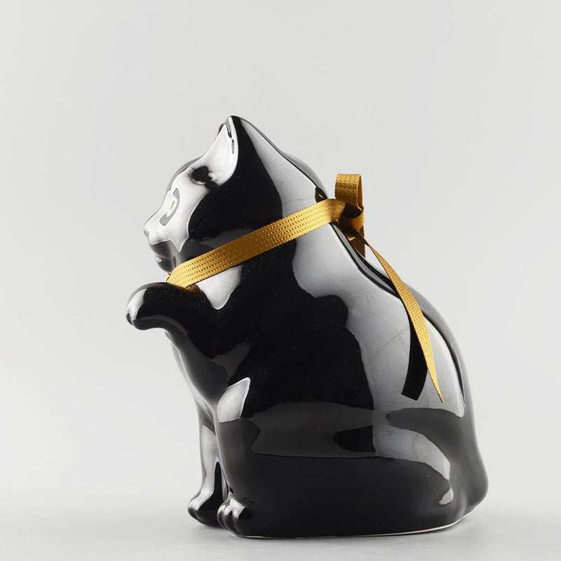 [BECKONING (LUCKY) CAT] MANEKINEKO BANK SECOND MODEL BLACK | KATA KOTO | HIZEN YOSHIDA WARES